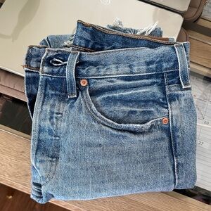 Levi's Classic Blue Jeans with Leather Patch